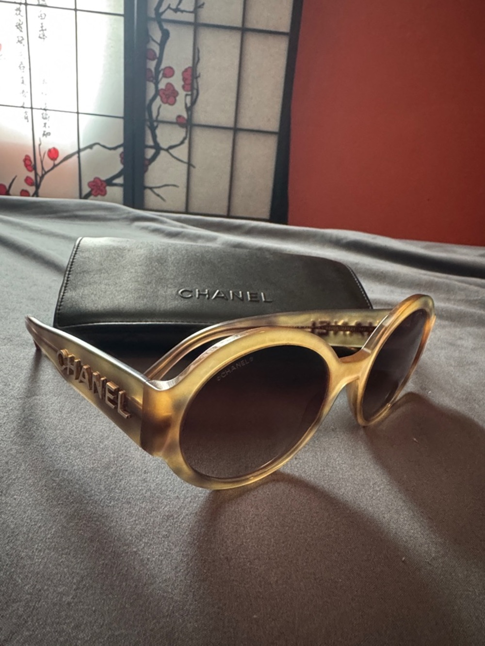 CHANEL Round Sunglasses in Honey Tortoise with Gradient Lenses